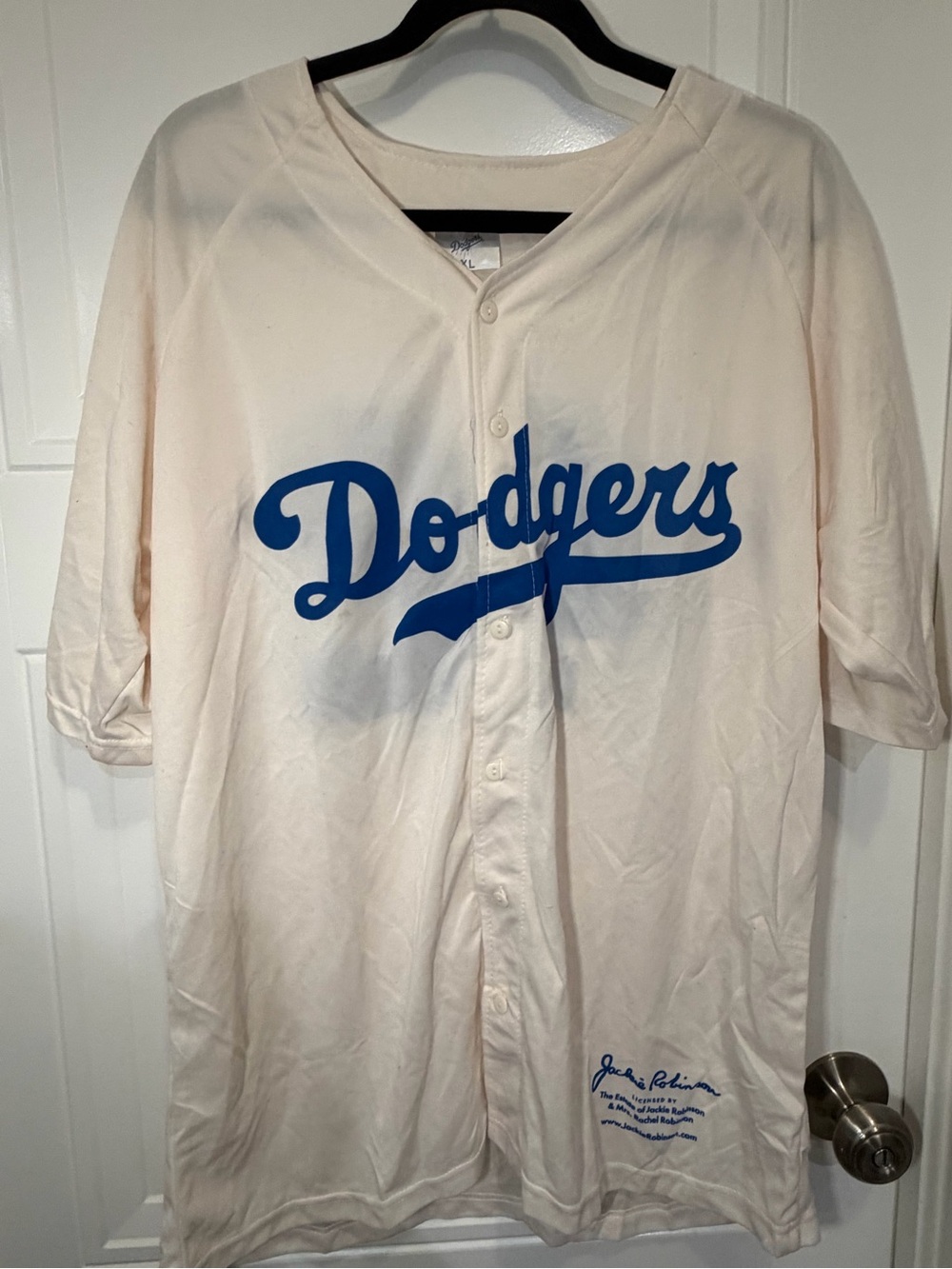 LA Dodgers Jackie Robinson #42 Jersey XL UCLA Health NEW Never Worn SGA